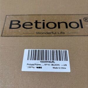 Betionol 10x14 Black Picture Frame Set of 3